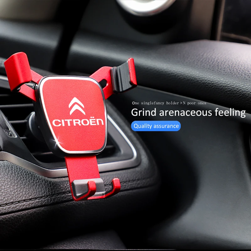 1Pcs Car Mobile Phone Holder Vent Clip Mount Stand For Citroen C4 C3 C5