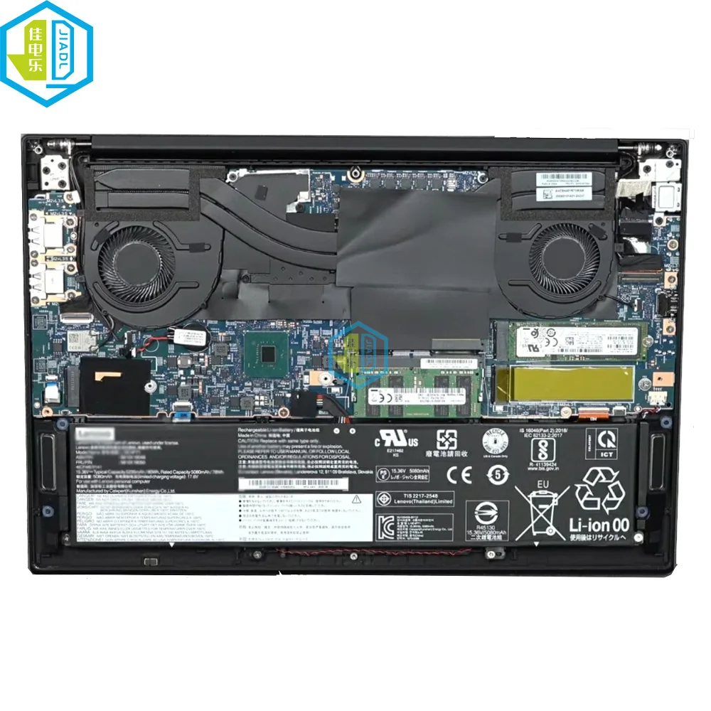Ventilador do Radiador de Refrigeração Cpu para Lenovo Ventilador Dissipador para Thinkpad p1 Gen x1 Extreme 5h40y67590 Bapa0706r5h - Imagem 2
