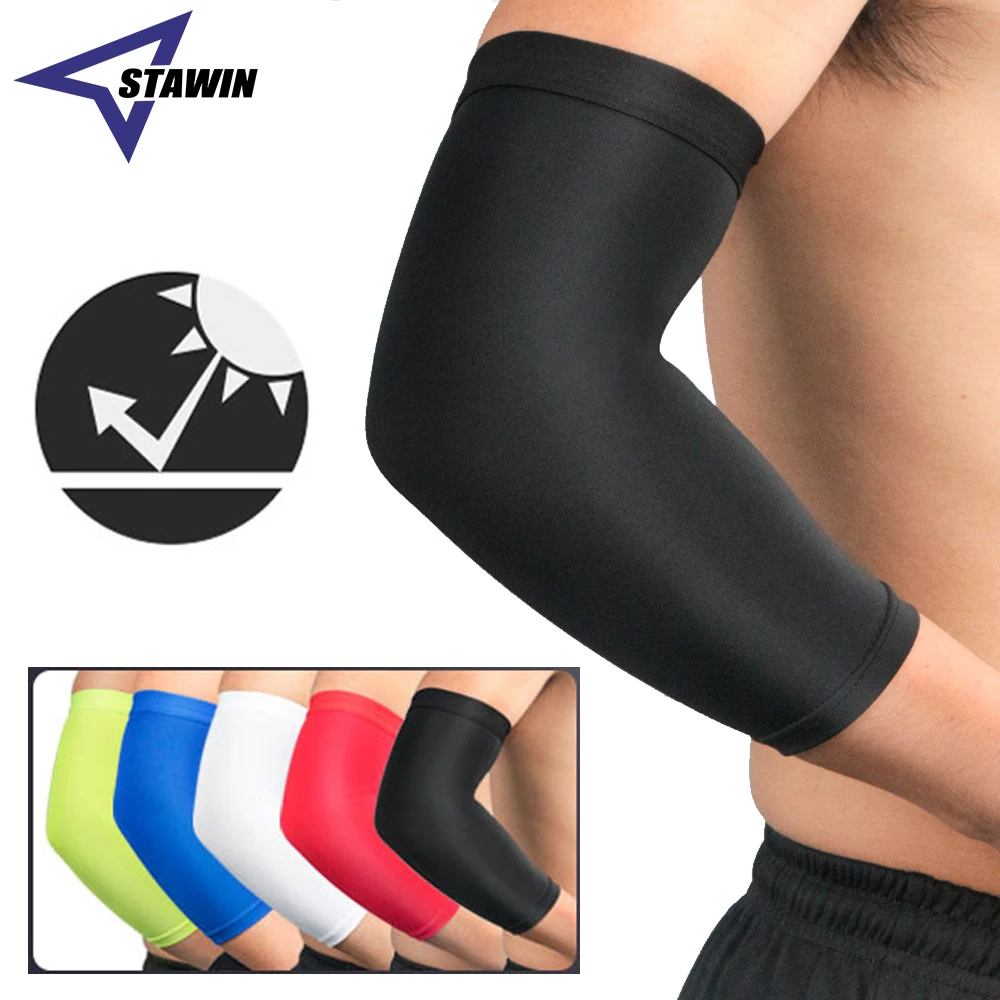 Run Gear Accessories: 1PR Breathable, Quick Dry, UV Protection, Elbow Pad Fitness Armguards, Sports Arm Warmers / Rungear