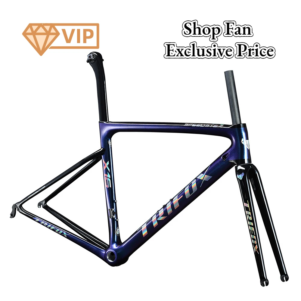 TRIFOX700CAEROFullT1000CarbonRoadBikeFramesetX16QRVBrake