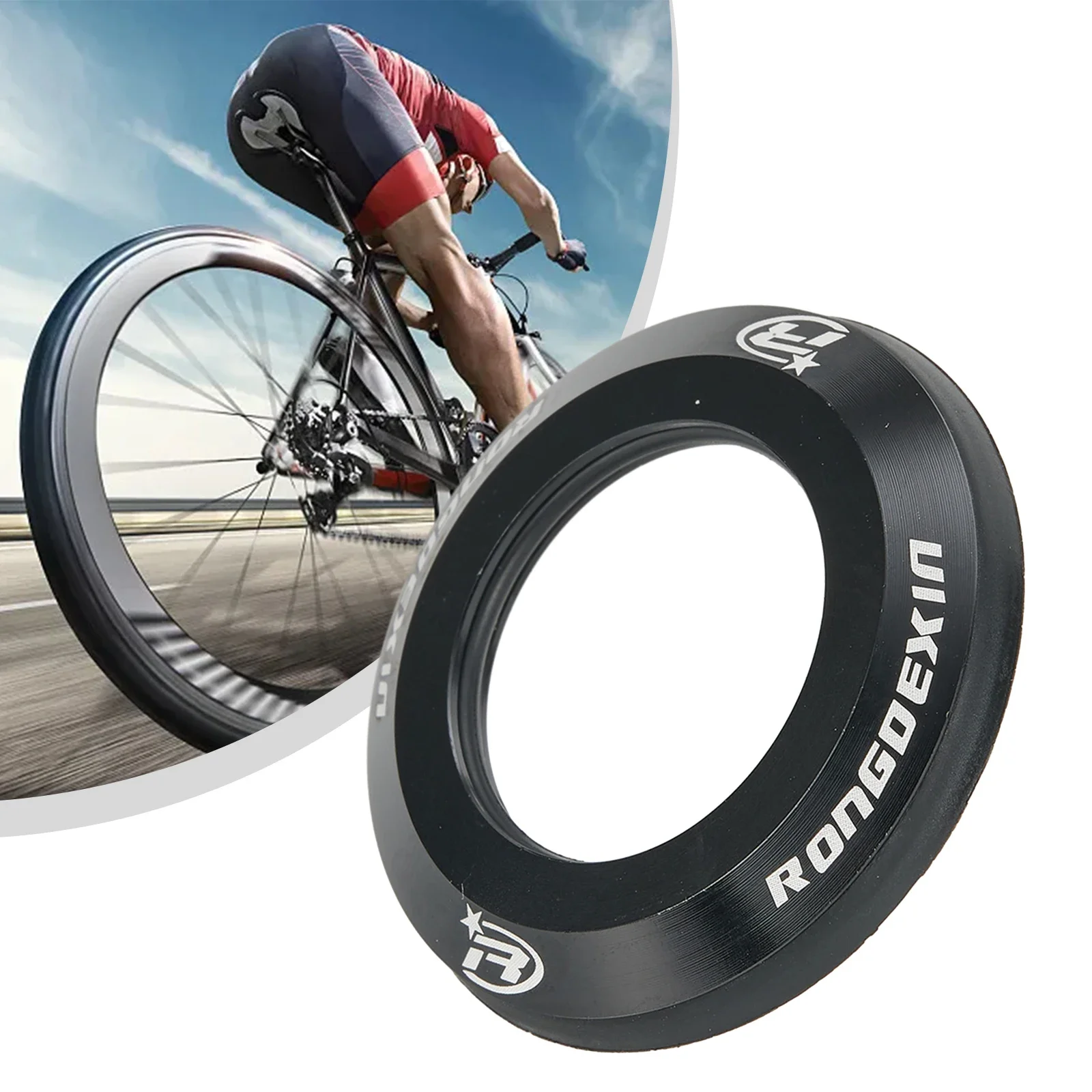 Bicycle Headset Cap Mountain Bike Top Cap Cover CNC Aluminum Alloy Headset An O-ring Seal With Dustproof Rubber Sleeve