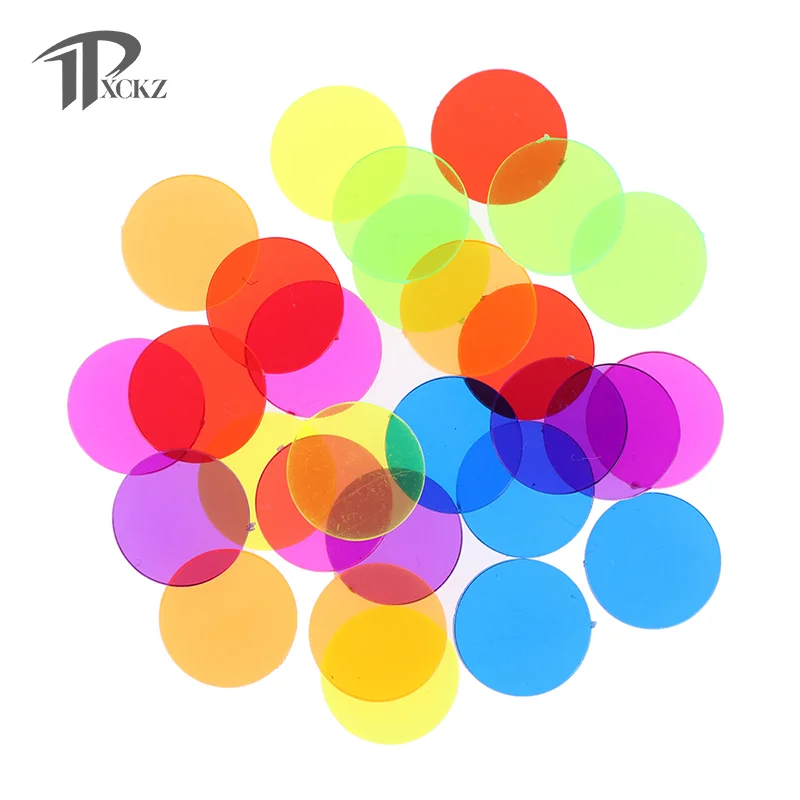 

50PCS 15mm Plastic Poker Chips Casino Bingo Markers Token Family Game Toy