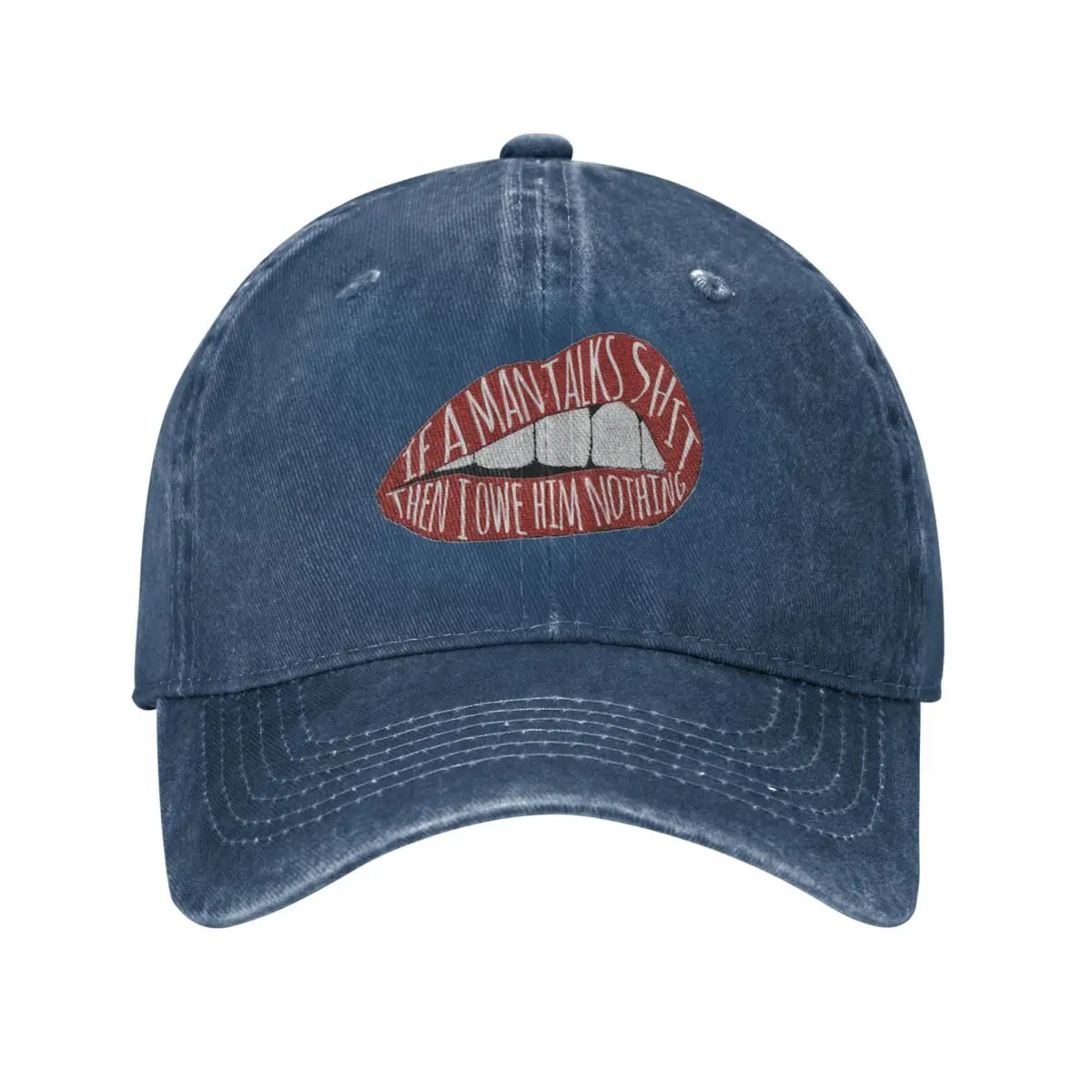 

if a man talks sh*t Cowboy Hat Golf Cap Brand Man Caps Cap For Women Men'S