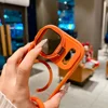 أضعاف الزجاج عدسة حامل المغناطيسي شفافة آيفون 16 15 14 13 12 11 برو ماكس ل Magsafe شريط للرسغ غطاء مقاوم للصدمات