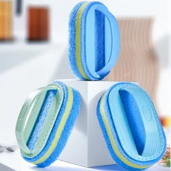 Multi - Purpose Magic Cleaning Sponge with Ergonomic Handle for Kitchen, Bathroom, and Windows (Random)