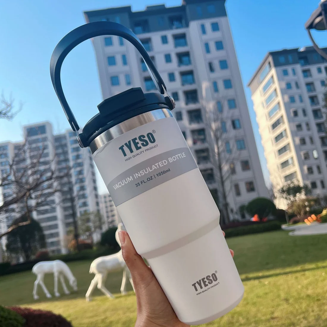 Tyeso Stainless Steel Coffee Cup Cold And Hot Double-layer Insulated Cup Tumbler Thermo Water Bottle Car Travel Mug Vacuum Flask 30 S0115f407cb094eb7ad92bbce305c61c46