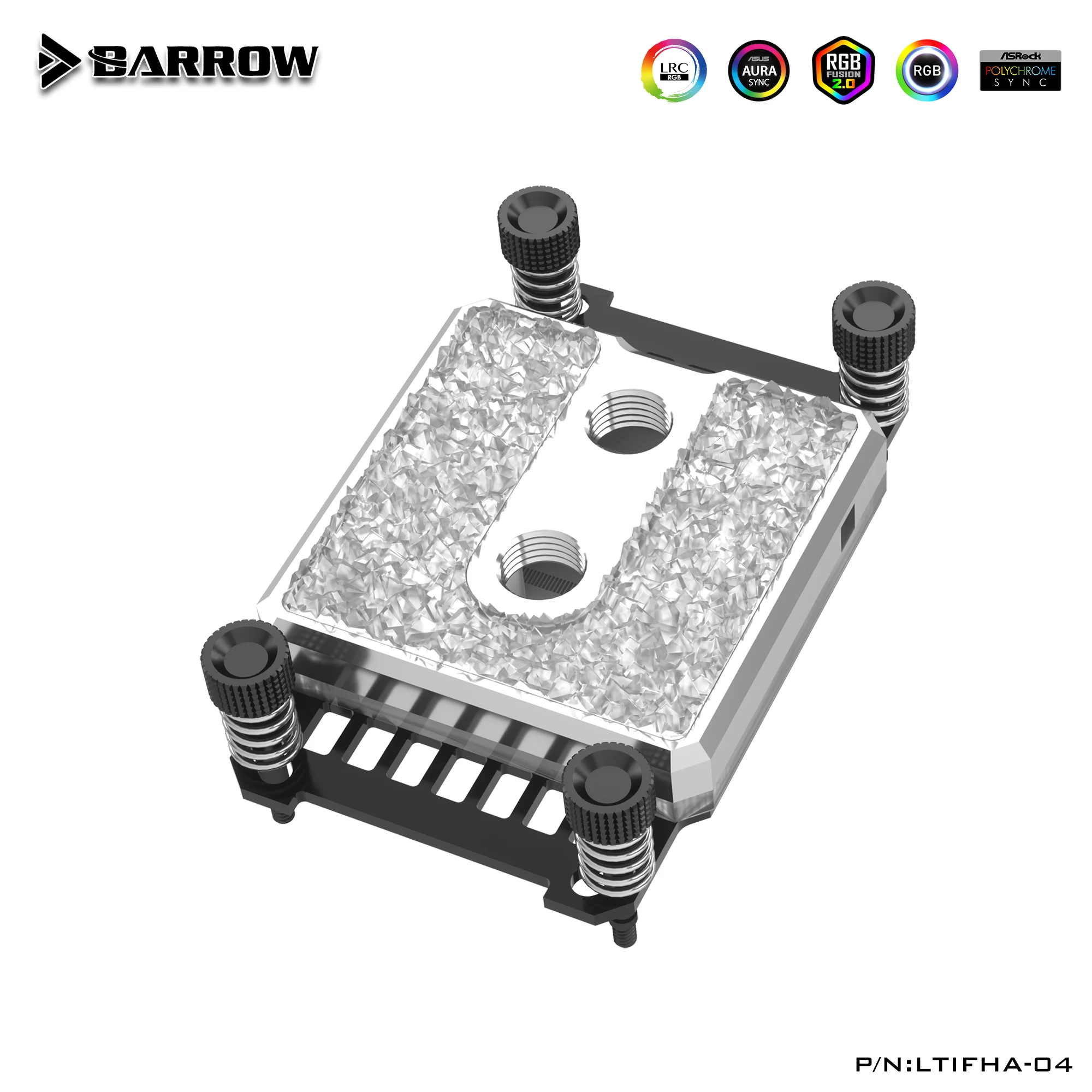 Barrow Intel Cpu Uso Bloco de Água para Intel Lga115x 1150 X99 299 1200 1700 Amd Am3 Am4 Acrílico Cobre Completo 5v Ltifh04i Ltifha-04 - Imagem 2