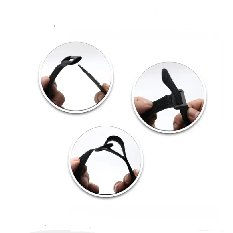5pcs 20mmx 200/300/400/500mm FPV 드론 배터리 스트랩 벨크로 스트랩 조정 가능한 나일론 고정 코드 스트랩 버클이있는 케이블 타이