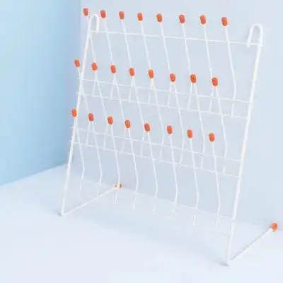 1Pcs 테스트 튜브용 고급 금속 실험실 배수 랙 비커 건조 스탠드 견고한 경량 실험실 장비 과학