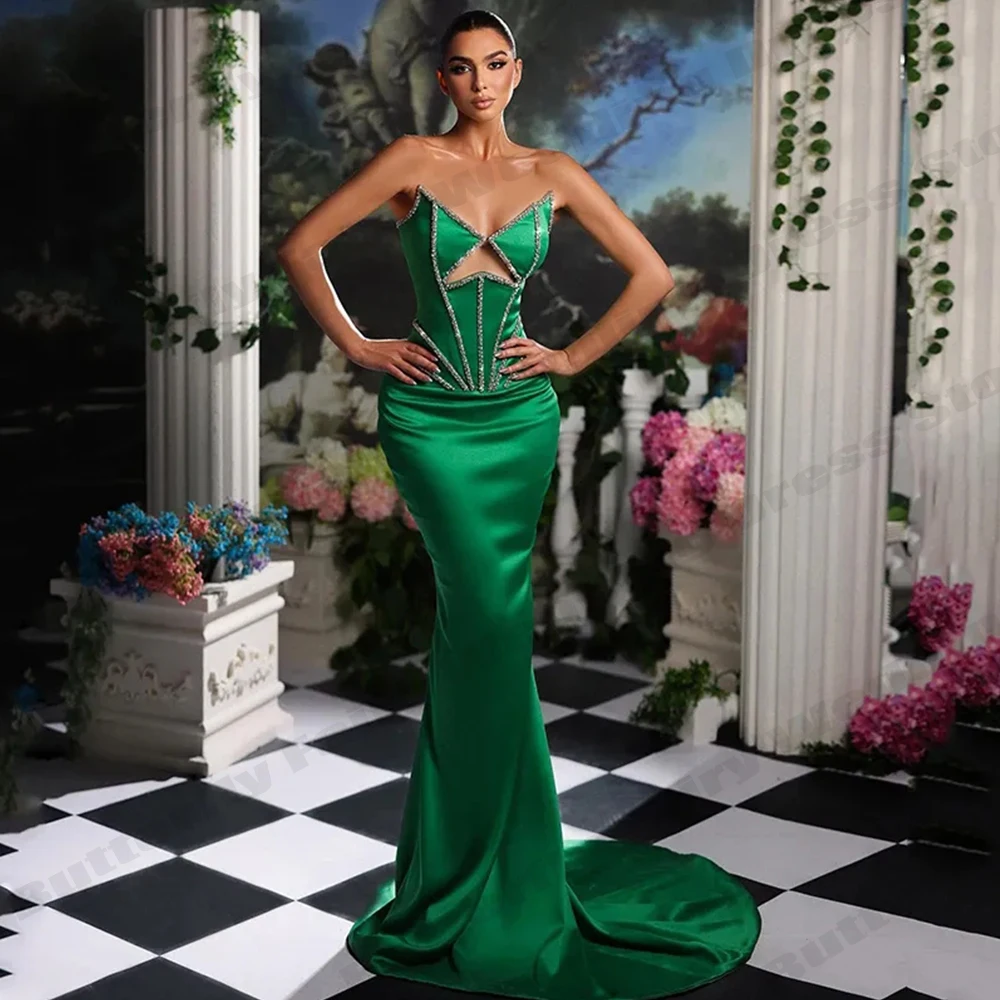 

Элегантные великолепные атласные вечерние платья для женщин, новинка 2023, коктейльные платья с открытыми плечами, летние длинные элегантные платья с открытой спиной