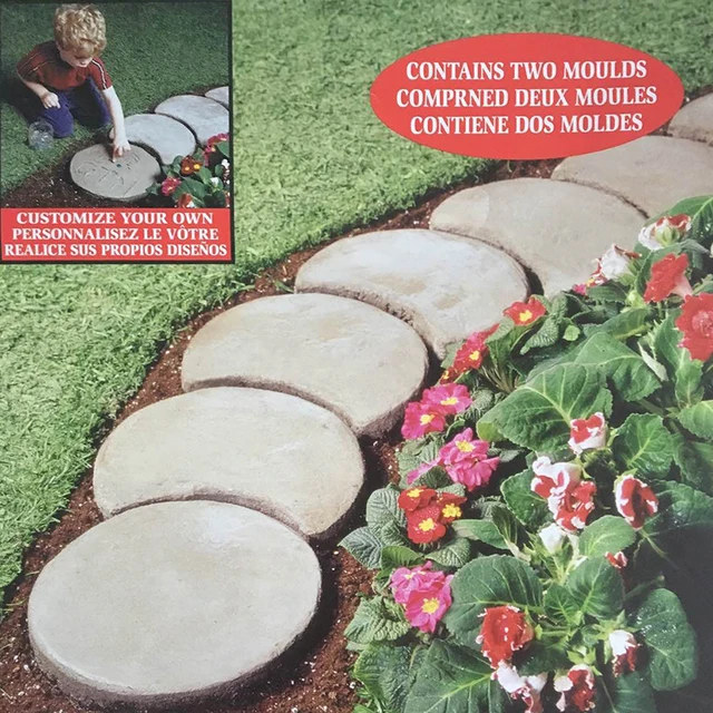 Kerti Séta Járda Penész Diy Burkolat Házkert Padló Road Beton Épületek Path Maker Teping Stone - Image 5