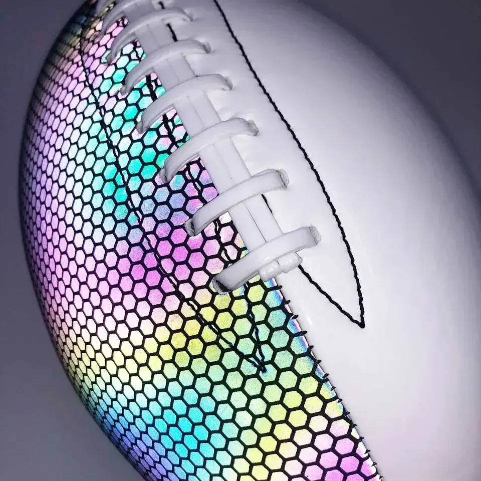 Customize Logo Composite Leather Rugby Official Size F9 Gift Game ball American Football view 3