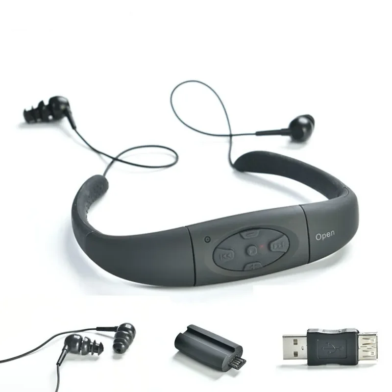 IPX8  8GB   MP3  ÷̾   ׷  , ̺  ũ 