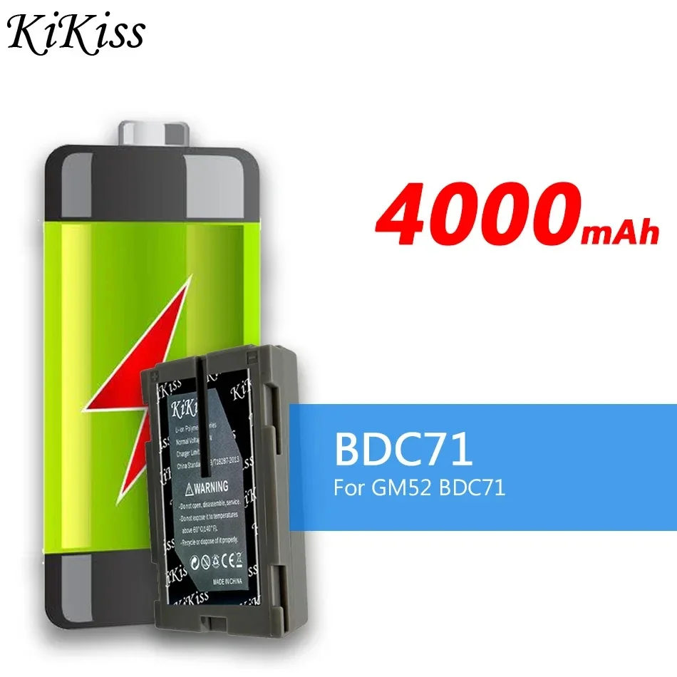 

4000mAh KiKiss Battery For Sokkia GM52 Total Station 7.2V BDC71 Digital Batteria
