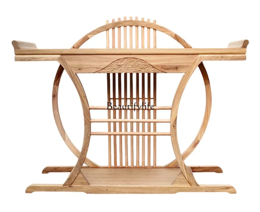

New Chinese Style Console Tables Modern Zen Home Altar Curio Cabinet Storage Rack