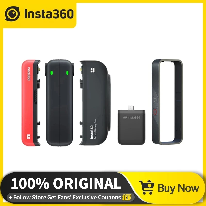 Insta360 One R/RS Battery Base Insta360 One R Boosted battery Fast Charge  Hub Vertical Battery For Insta360 One R Accessories