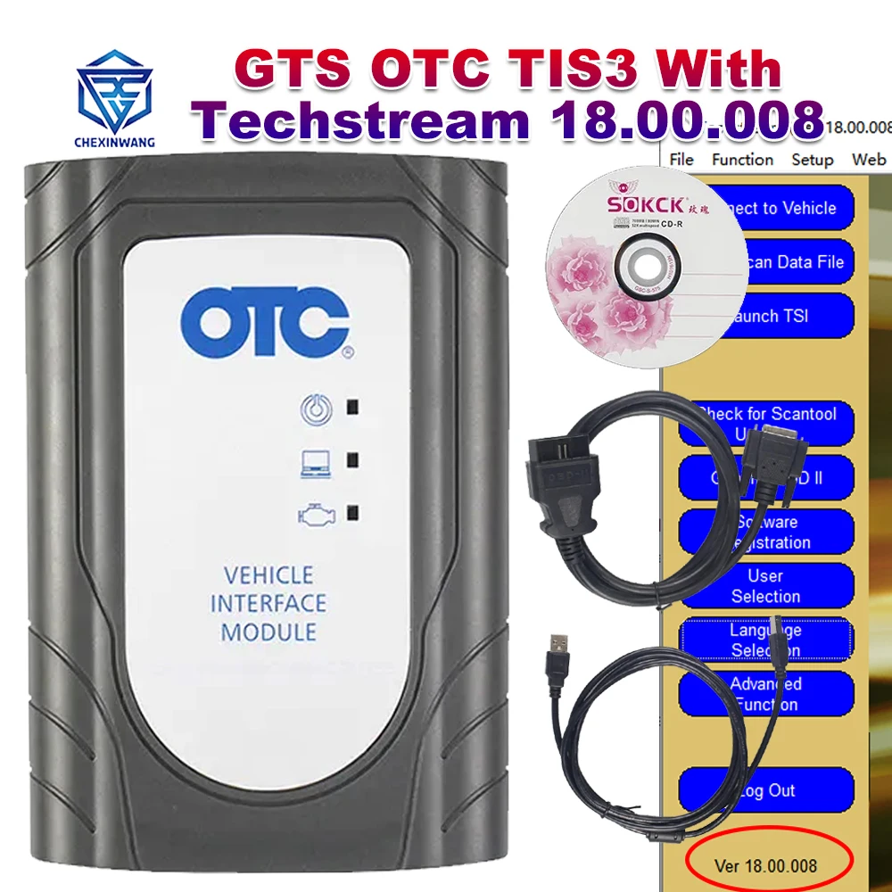 Автомобильный диагностический сканер GTS OTC TIS3 с поддержкой нескольких языков