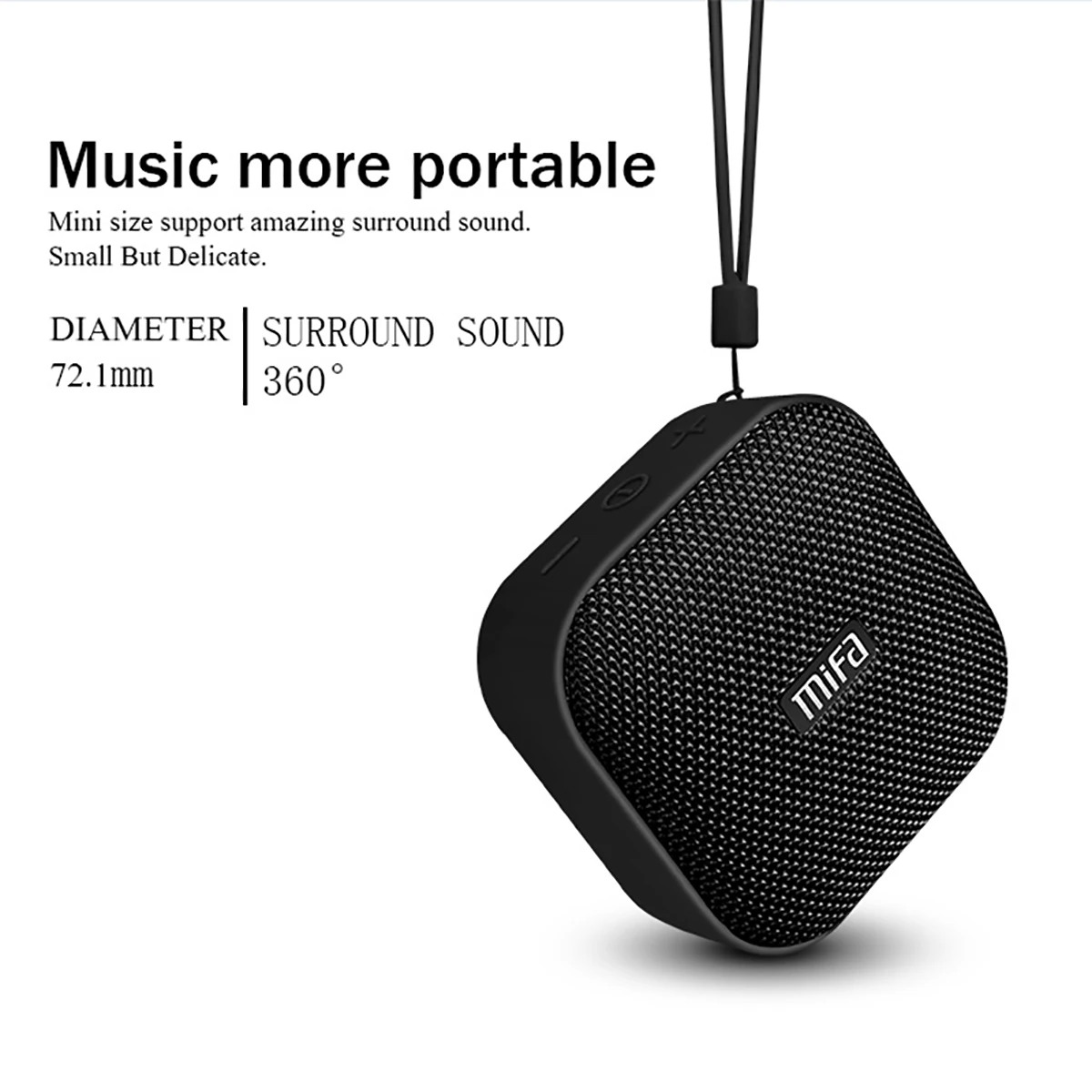 Bluetooth Mifa-A1ワイヤレススピーカー,防水,ミニ,ステレオ音楽