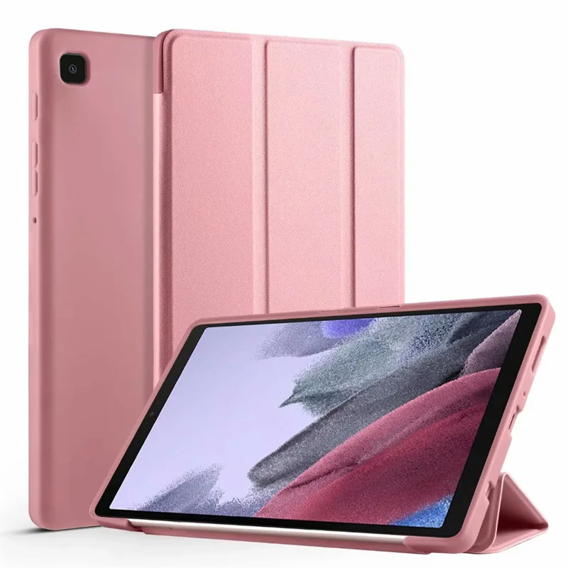 

Tablet case for Samsung Galaxy Tab A8 10.5 SM-X200 X205 X207 Tab A7 10.4 Leather Smart Sleep wake funda Stand Solid cover capa