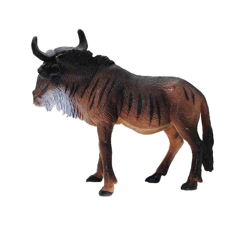 

wildebeest Model African wildebeest Figurine Wild Animal Decoration Props Home Supplies