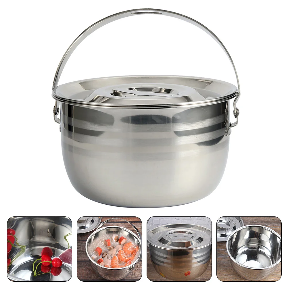 

Multifunctional Soup Pot Stew Pot Kitchen Pot Outdoor Food Cooking Accessory