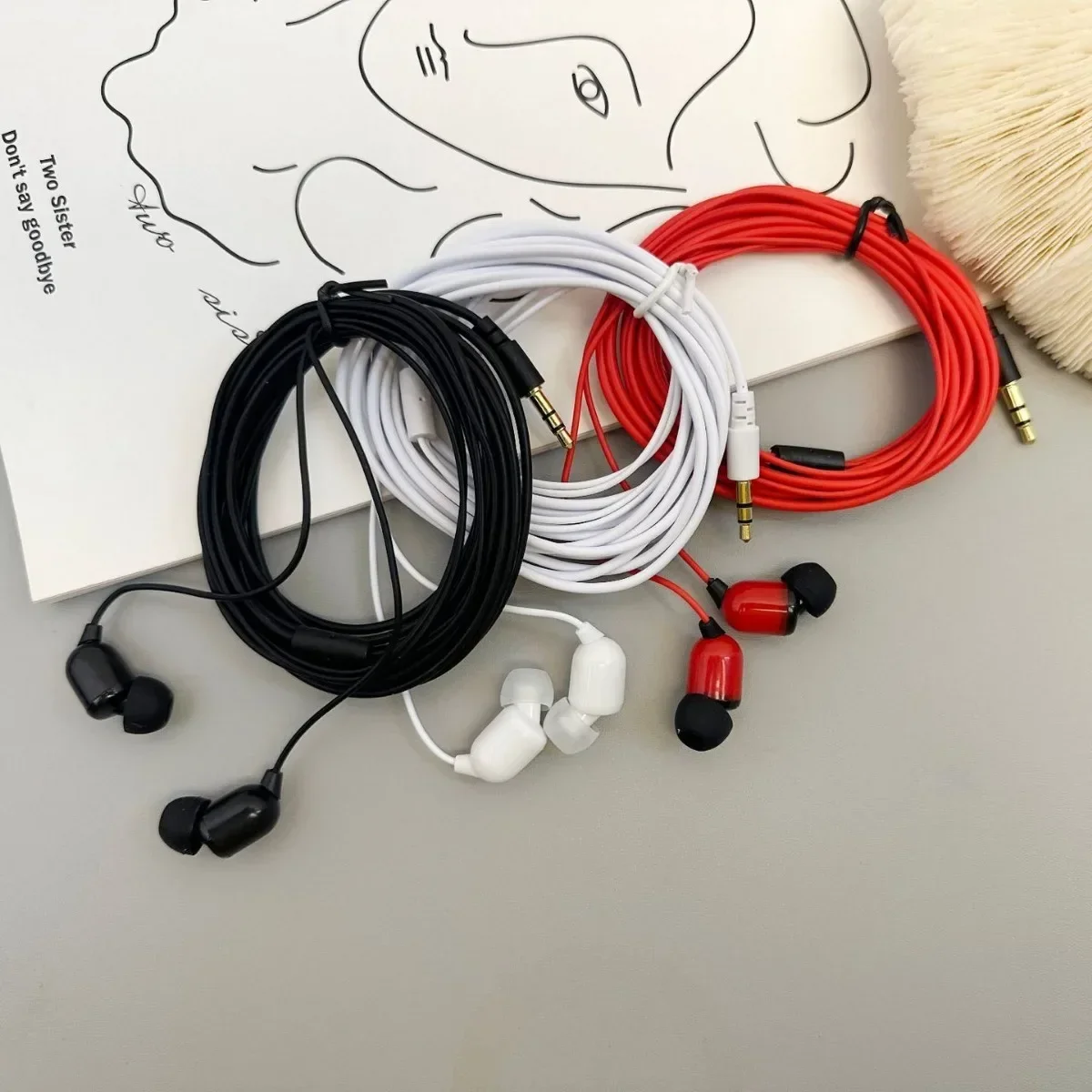 Wired Live Broadcast Live In Ear Headset 3 Meters Long for Computer Laptop Phone With Microphone Dedicated Sound Card Headphones