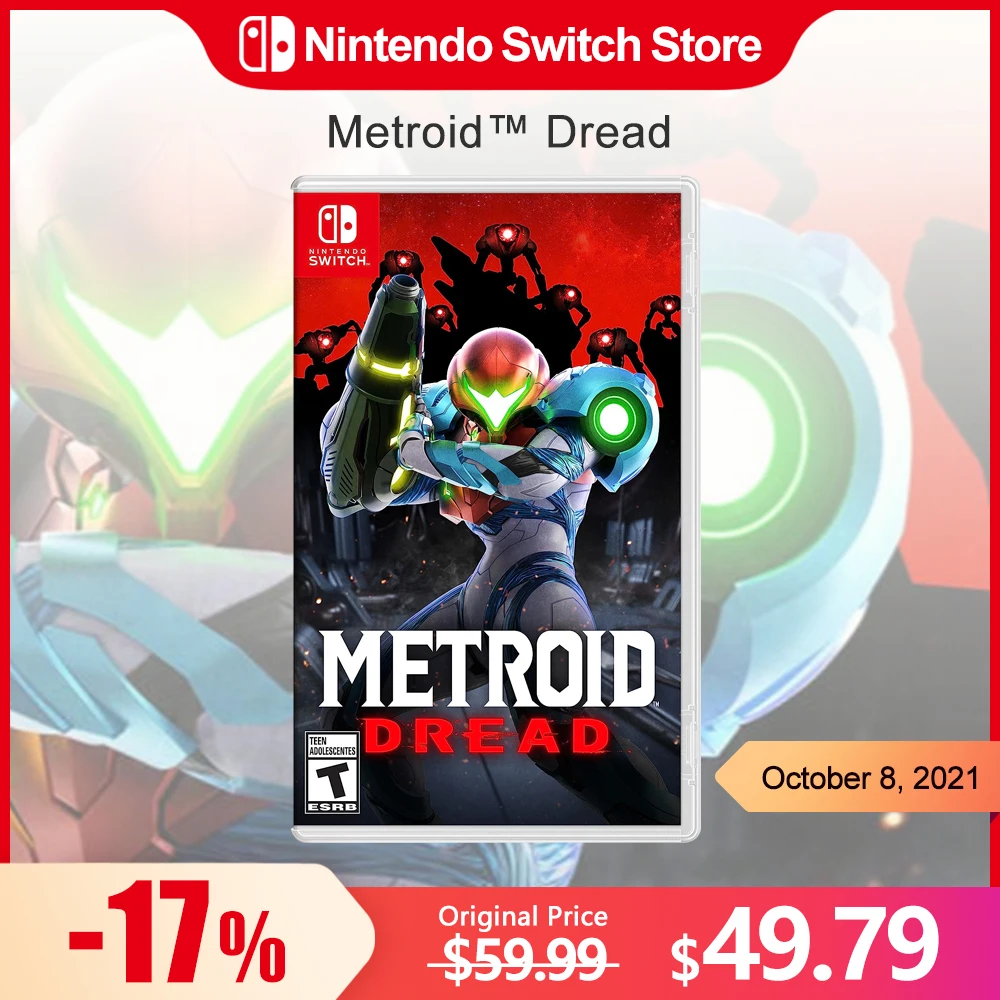 OLED Official Adventure Nintendo Metroid Switch Action Card for Deals Genre Game Lite Physical Game Dread 100% Switch Original