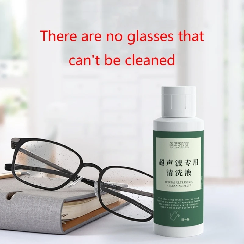 50ml Jewelry Cleaning Concentrate Ultrasonic Solution Glasses Cleaner Liquid 5
