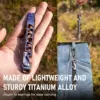 Titanium EDC Pry Bar, Keychain Pry Bar Multitool With Bottle Opener, Pocket Small Crowbar for Men 6