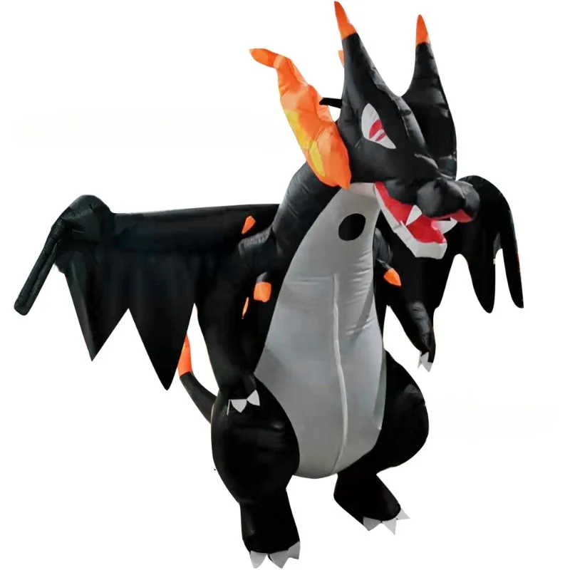 

Pokemon Pikachu Inflatable Costume Fire-breathing Dragon Animal Role-play Prop Dinosaur Stage Prop Halloween Masquerade Gift