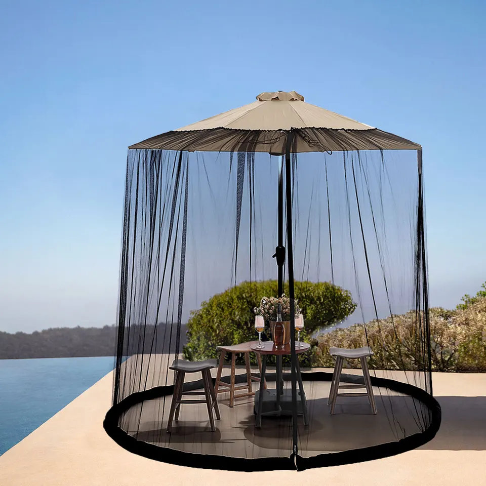 Adjustable Mosquito Net for Outdoor Umbrellas