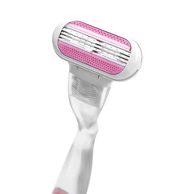 여성용 안전 면도날 얼굴/다리/겨드랑이/비키니 뷰티 제모 면도 호환 가능 비너스 면도기 1개 핸들 + 8개 면도날