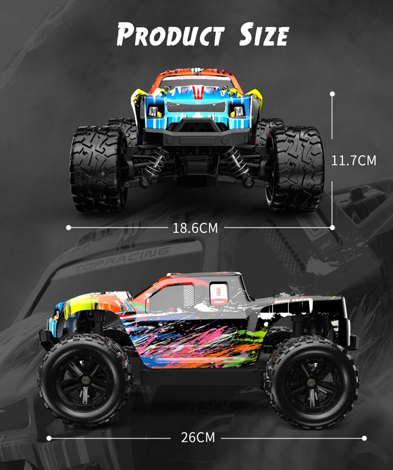 Carros de Controle Remoto de Alta Fora de Estrada Velocidade Veículo Bigfoot Monstro Brinquedos Elétricos Monster Truck Buggy Foy Menino 4wd 1:18 rc 11 Computers & Electronics
