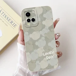 Stylish Candy Painted Phone Case with Soft Bumper for Vivo Y21 Y21s Y21t (TYbai1961)