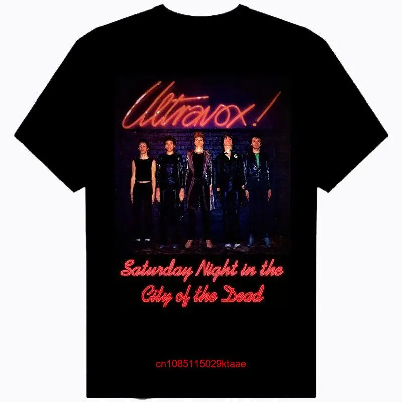 Новинка, футболка Ultravox для первого альбома суббота ночь, все размеры, хлопковая, черная, с длинным или коротким рукавом
