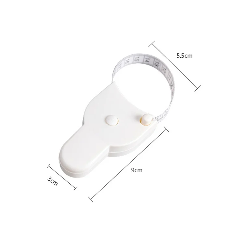 Self-tightening Body Measuring Tape Ruler 150cm/60 Inch Sewing Tailor  Dressmaking Measure Ruler Meter Film for Waist Chest Legs