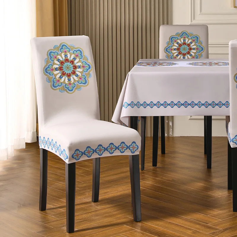 Funda-para-mesa-y-silla-con-estampado-fundas-para-asientos-de-comedor ...