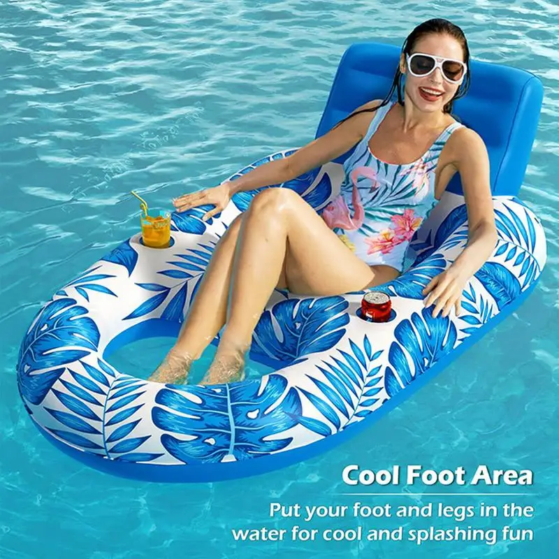 

Inflatable Pool Floats Lounger Recliner Inflatable pool Lounge Chair pool Floating Chair Water Float Raft Lying Chair Float Bed