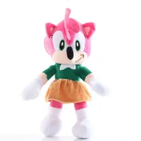 20 ~ 28 cm Sonic 6 Styles hérisson en peluche Amy Knuckles queue en peluche poupée mignon doux en peluche poupée pour enfants cadeaux d'anniversaire 5