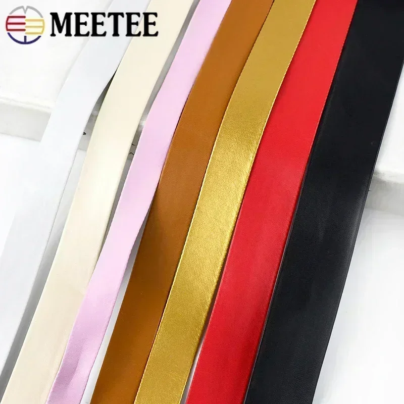 PU Hemming Ribbon Leather Cords Soft Jewelry Decoration Rope DIY Bracelet Bags Clothes Edge Accessories 5M 5-30mm RD006
