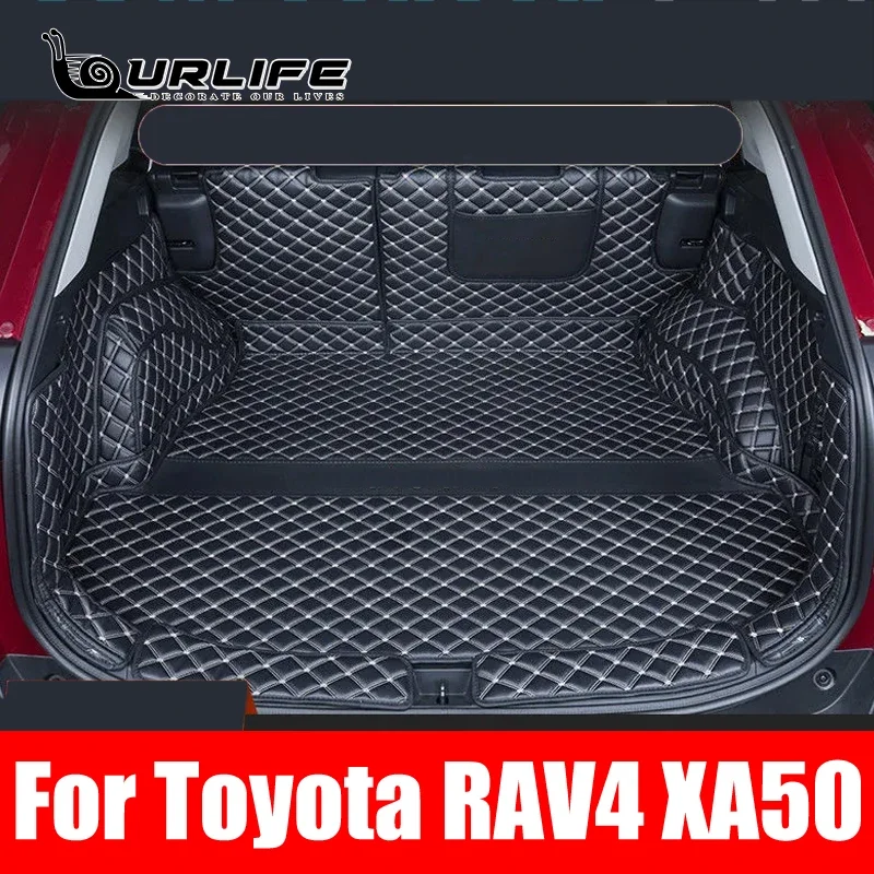 

For RAV4 RAV 4 XA50 XA 50 2019 2020 2021 2022 Car Accessories Trunk Protection Leather Mat Catpet Interior Cover Part Styling
