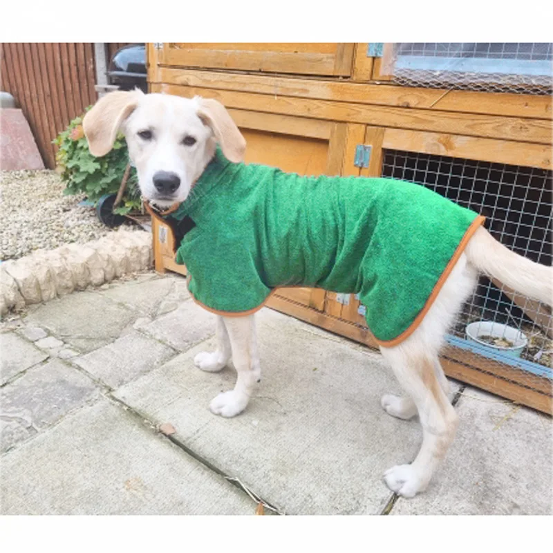 Dog Cat Bathrobe Quick-drying Super Absorbent Adjustable Fit Towel Multiple Size Options,pet bath towel