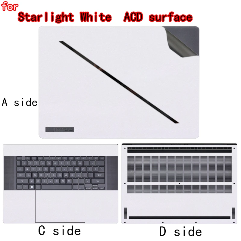 ASUS ROG Zephyrus G16/G14 노트북 바디 필름 GU405/GU606 쉘 필름 GA605/GA403 스크래치 방지 비닐 스킨 보호 필름