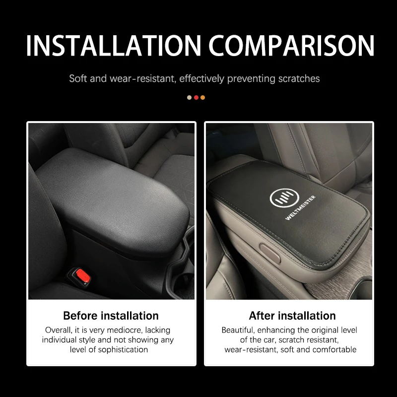Car Armrest Box Pad Breathable Central Armrest Box Cushion for Weltmeister W6 ACE EX5 E5 ex6 plus ex5z w6pro