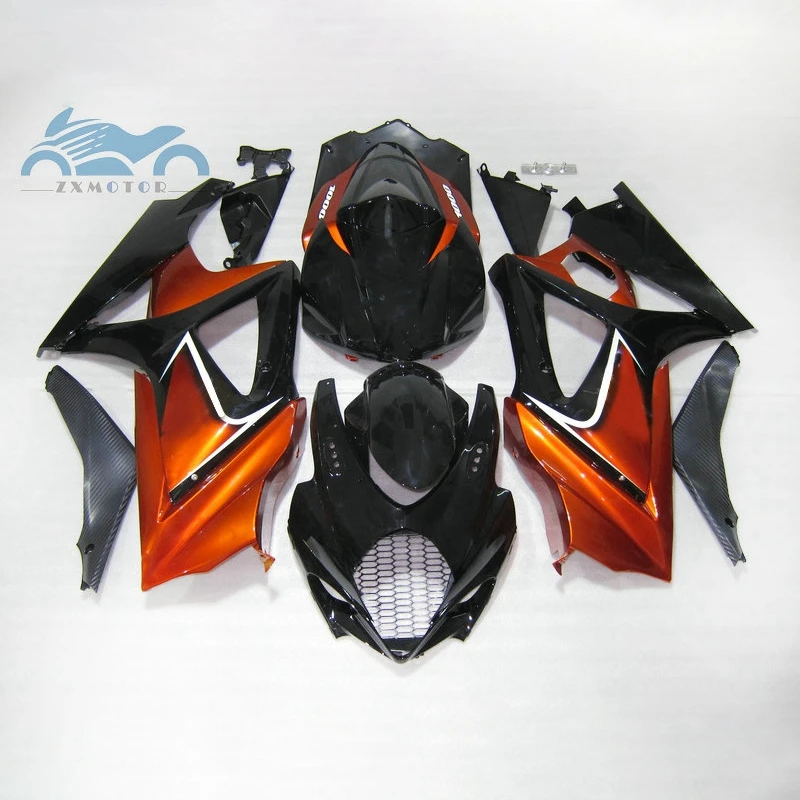 Kit de carenagem personalizado de motocicleta, peças de plástico abs para suzuki gsxr1000 2007 e 2008 k7 07 08 gsxr 1000 1