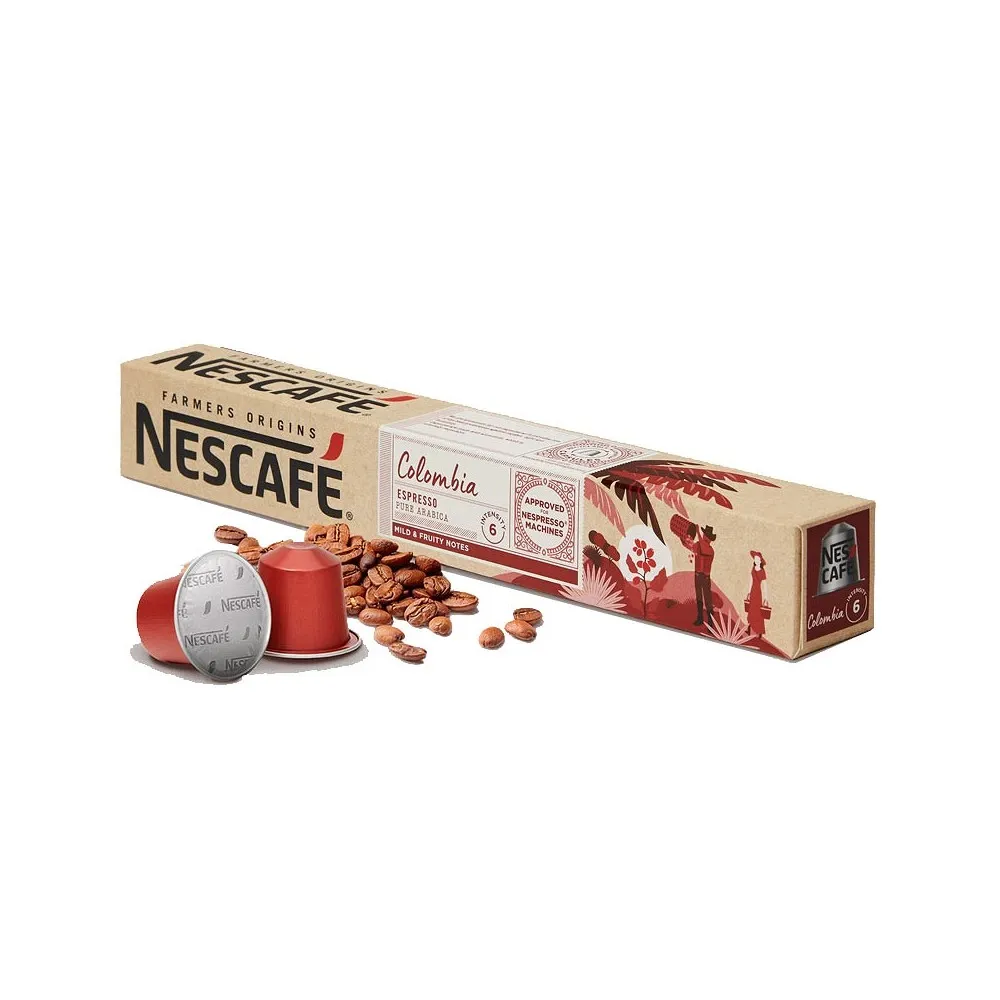 Colombia Nescafé 10 cápsulas Nespresso aluminio intensidad 6 8445290159236 Raíz Inicio NESPRESSO 6620504