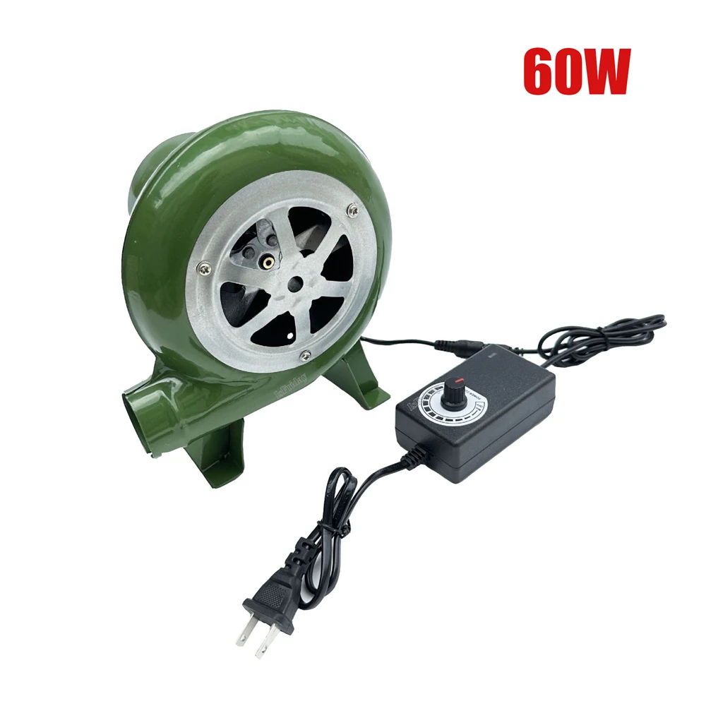 Electric Blower Fan BBQ 100v 220v Suitable for Barbecue Mini Blacksmith Forges Blower Speed Adapter AC100-240V M89B