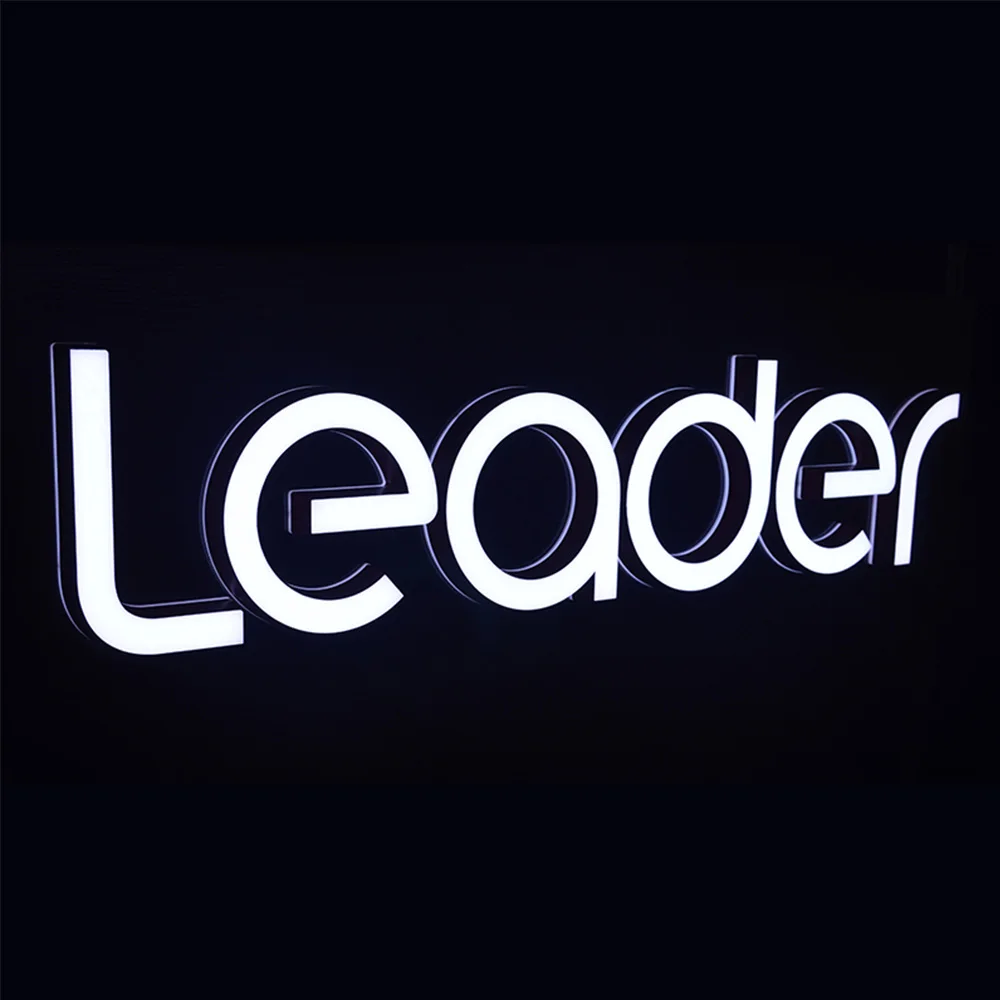 LED 조명 아크릴 사용자 정의 문자 로고, 벽 작은 아크릴 3D 채널 문자 사인, 3D 레터링 간판 도매