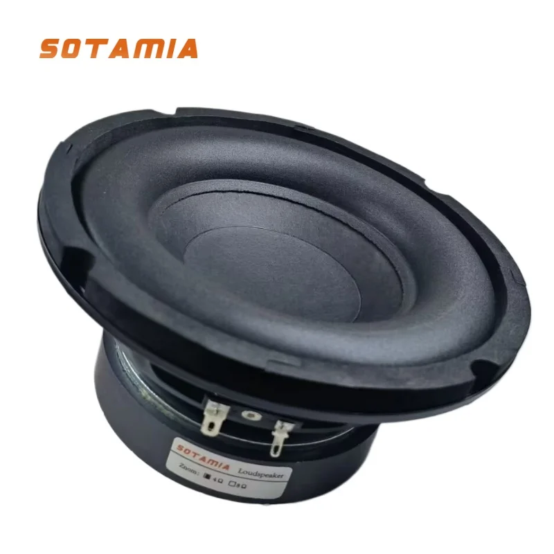 SOTAMIA 1Pcs 6.5 Inch Subwoofer 4 Ohm 100W Woofer Power Speaker Bubble Edge Audio HIFI Music Sound Loudspeaker DIY Bookshelf
