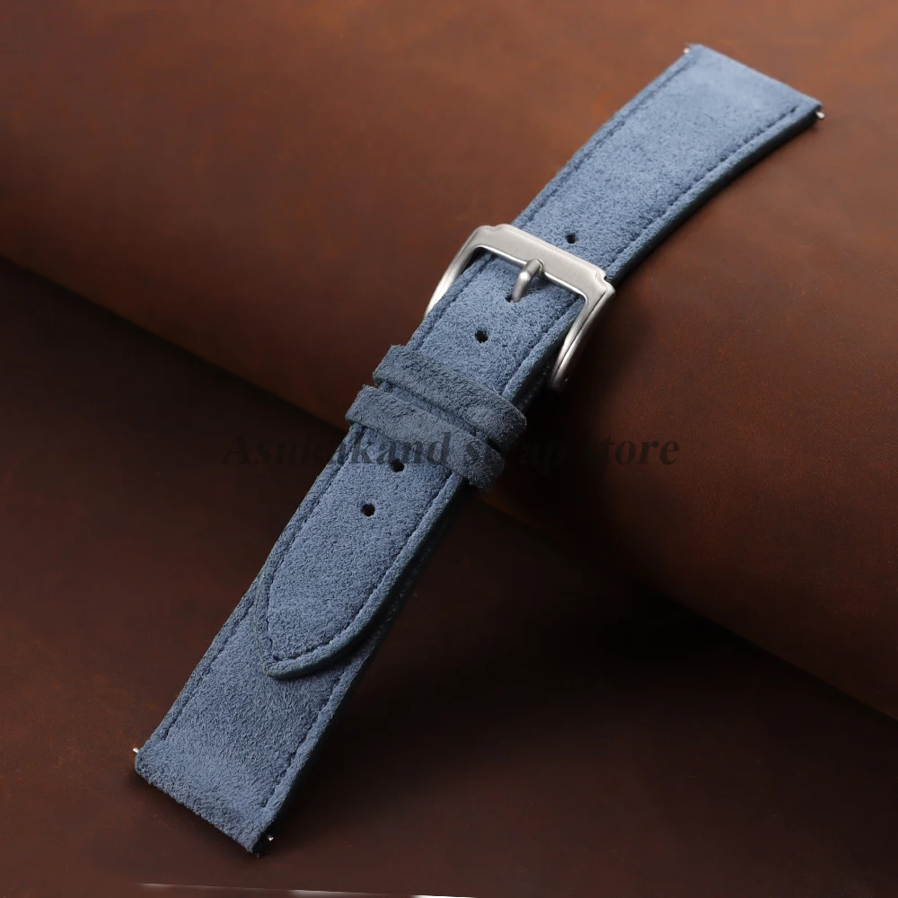 Vintage Suede Leather Cowhide Watch Strap - Versatile Sport Bracelet